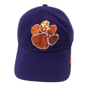 47 Brand Clemson Paw Sequins Purple Cap